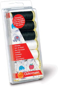 Gutermann Thread Set: Sew-All: 7 x 100m: Black & White