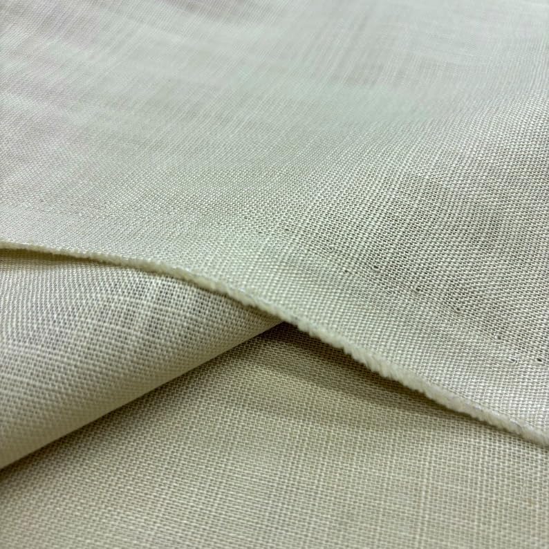 100% Natural Undyed Linen Fabric, Fabric for Dress-Shirt-Blouse-Skirt