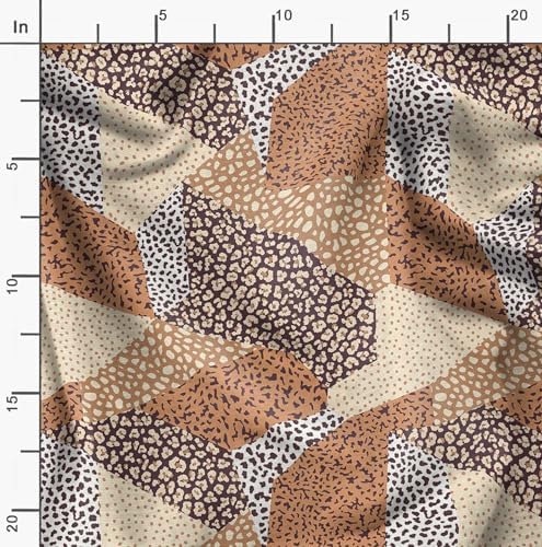 Soimoi Heavyweight Cotton Canvas Fabric Material - 56 Inch Wide, Brown