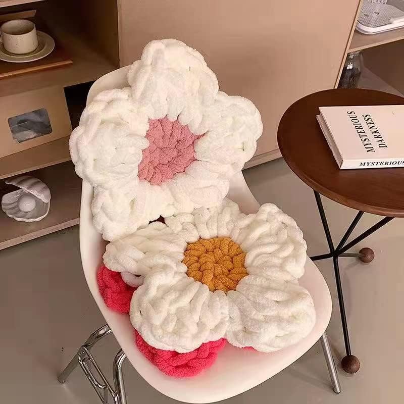 DDL&HEXI 2 Park Super Chenille Chunky Yarn,Blanket Making Kit,Jumbo