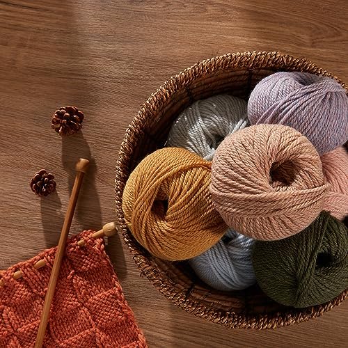 100% Merino Wool Yarn, 3-Ply Luxurious and Soft Yarn for Hand Knitting