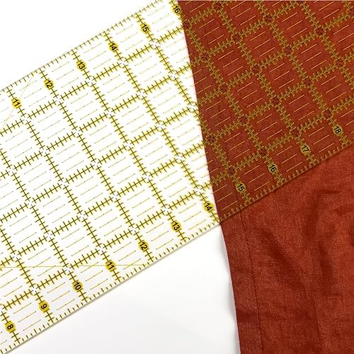 KEARING Clear Acrylic Quilting Ruler Set, 1/2 x 4 and 3 x 18