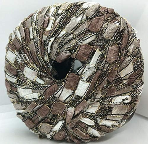 Berlini East Track II Metallic Accent Ladder Ribbon Yarn 50 Gram