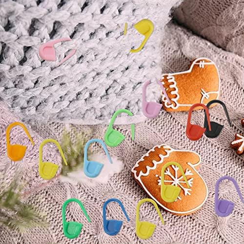 yueton 1000PCS Colorful Plastic Safety Pins, Knitting Markers Crochet