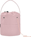 YETTASBIN Pink Solid Color Yarn Storage Bag, Large Crochet Knitting