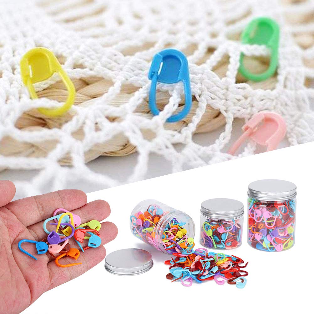 Locking Stitch Markers Soft Plastic Set Secure Counter Clips for