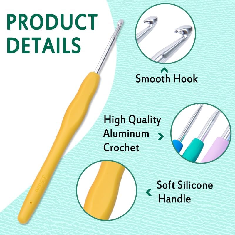 YAWIKO Crochet Hooks Set with Case