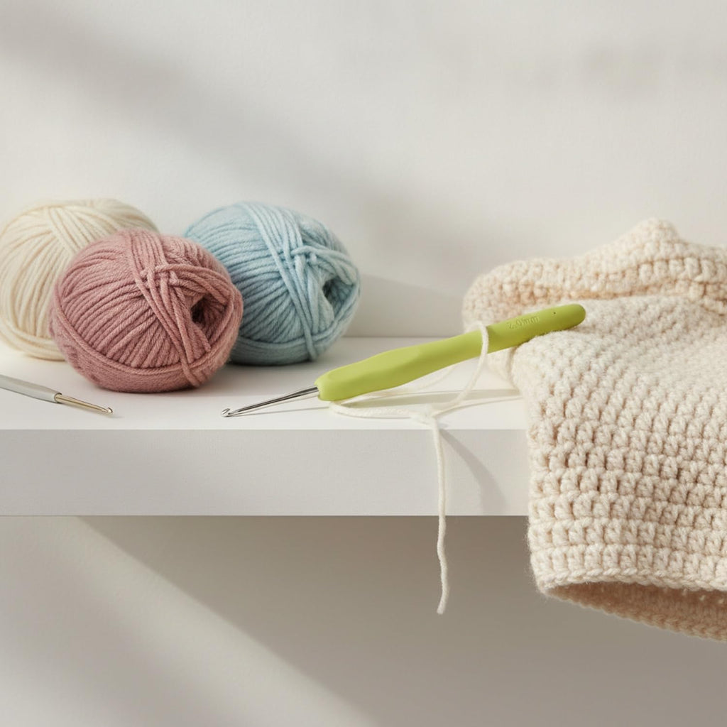 Ideal for Sweaters and Blankets, Crochet Hook with Aluminum Shaft and
