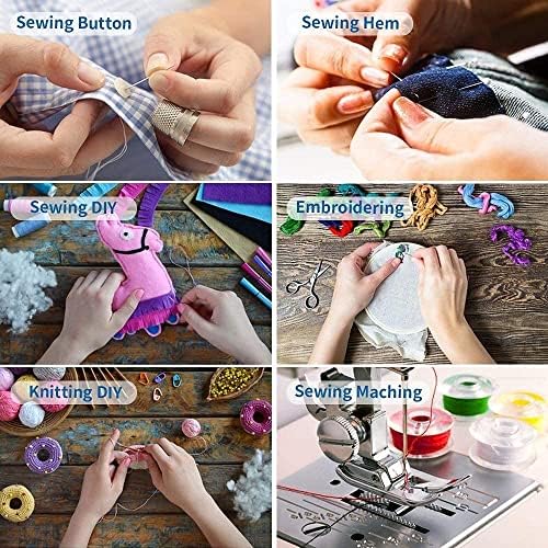 FELTHOUSE 206 pcs Sewing Kit, Complete Sewing Kit Set - Thread Box