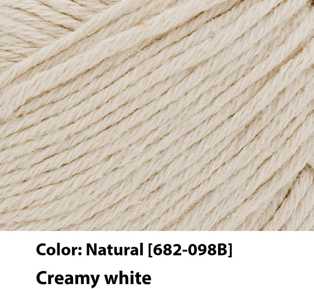 Lion Brand Yarn, Touch of Linen Crochet Yarn, Natural, 3 Pack