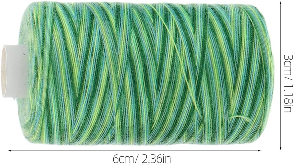 3pcs Yard Polyester Waxed Leather Sewing Thread Colorful Gradient