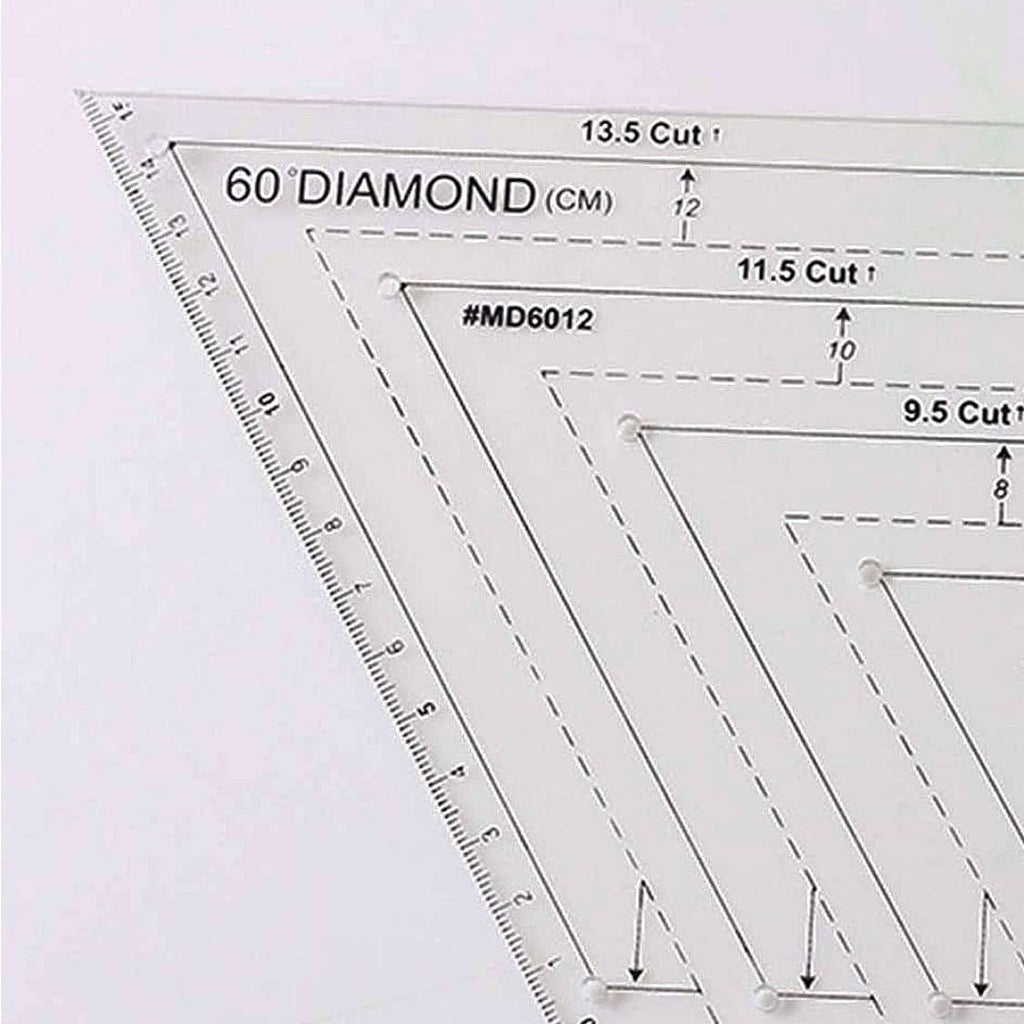 Quilting Rulers Patchwork Templates Transparent Triangle Hexagon