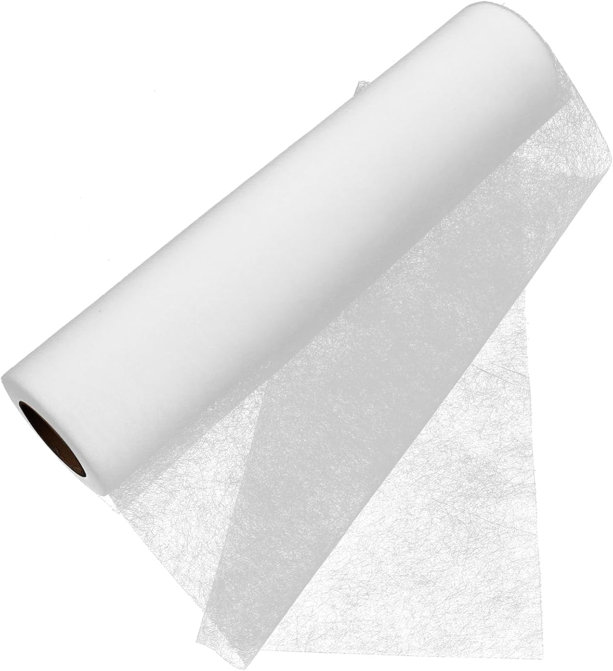White Fusible Interfacing Tape Roll for Sewing, 66ft X 12 Inch