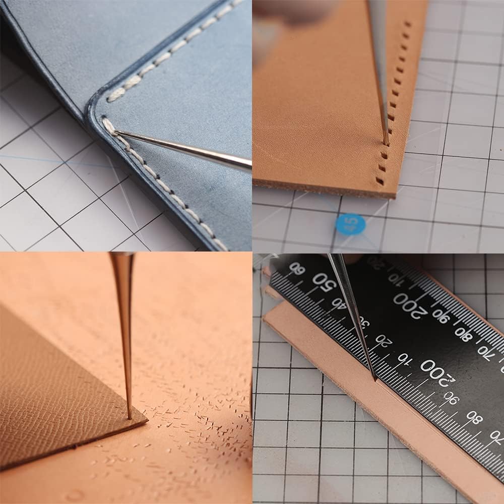 WUTA Leather Craft Awl Tools Leather Hole Punch Tool Sewing Punching
