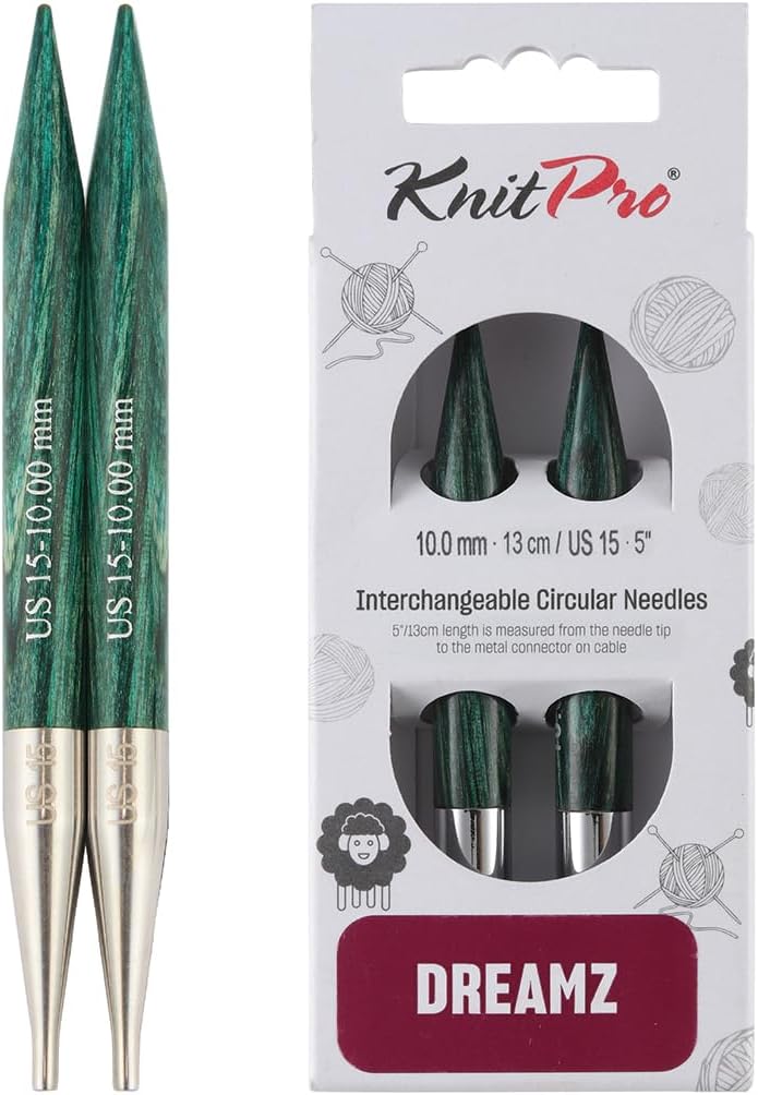 KnitPro Dreamz Interchangeable Circular Needles 5" (13cm) | US Size 15