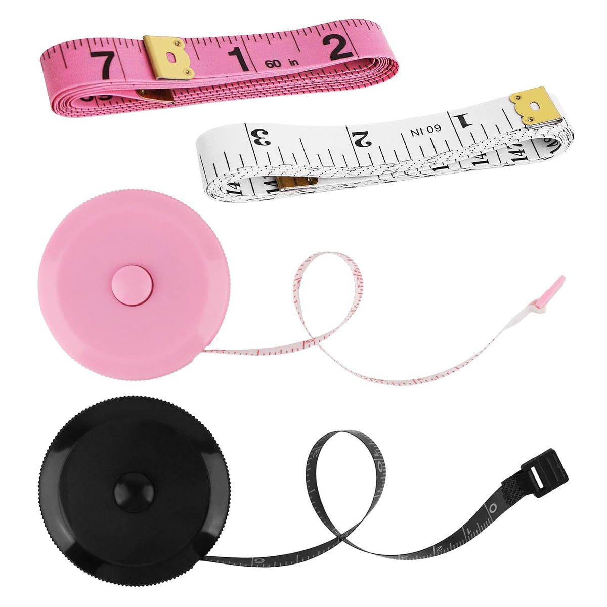 GDMINLO 4 Pack Tape Measure Retractable Measuring Tape for Body Fabric