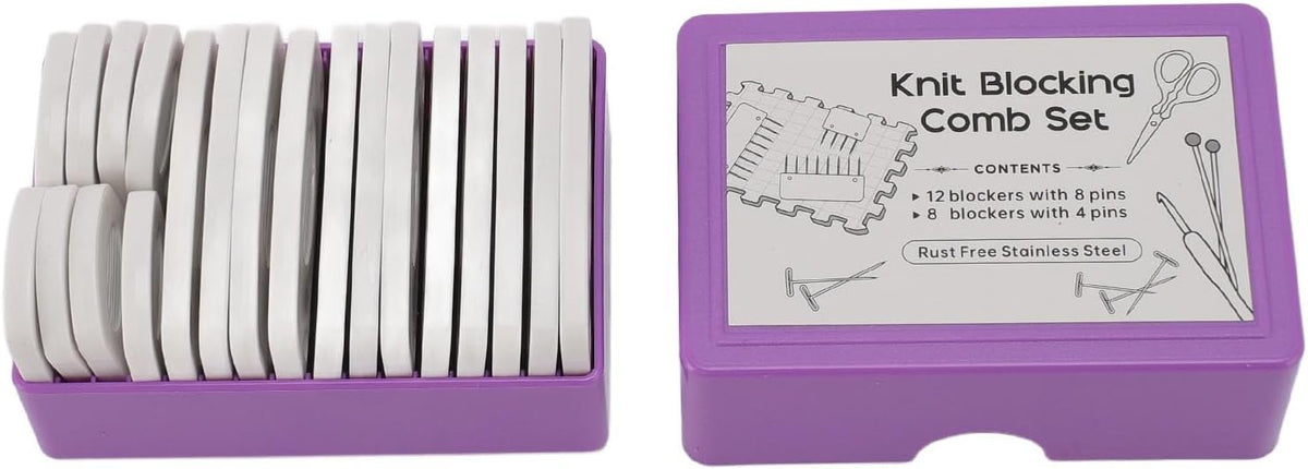 20Pcs Knit Blocking Pins Kit, 4 Pin and 8 Pin & Pins Kit, Knit