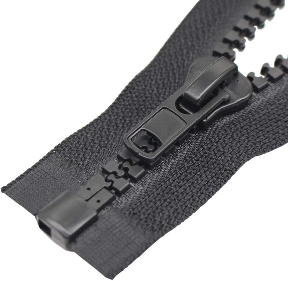 YaHoGa 2PCS 30 Inch #10 Heavy Duty Separating Jacket Zippers for