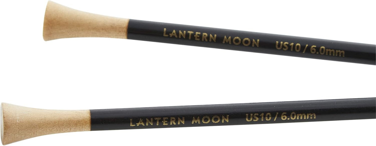 Lantern Moon Ebony Wood Single Pointed Needles 14" (35cm) | US Size 10