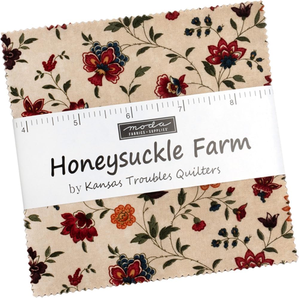 Kansas Troubles Honeysuckle Farm Charm Pack 42 5-inch Squares Moda