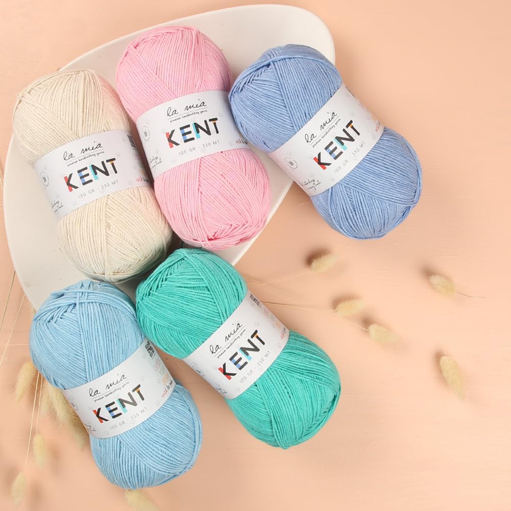 La Mia Kent 1 Skein 50% Cotton 50% Acyrlic Yarn, 100 Grams (3.5 Oz)