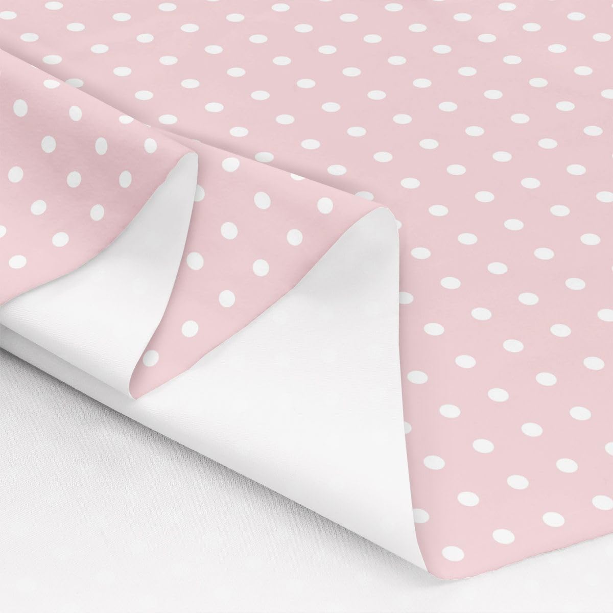 Erosebridal White Pink Polka Dot Upholstery Fabric by The Yard 2 Yards