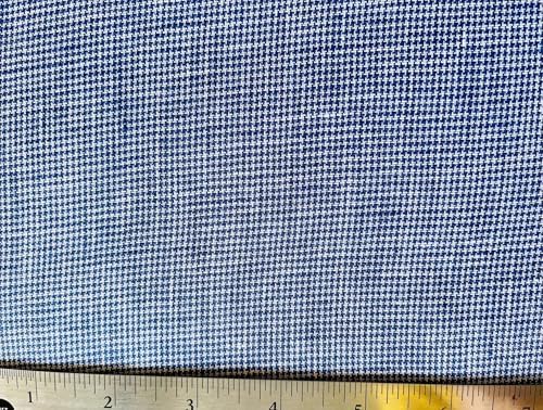 Kaufman Limerick Linen Yarn Dyed Tiny Checks Royal, Fabric by the Yard