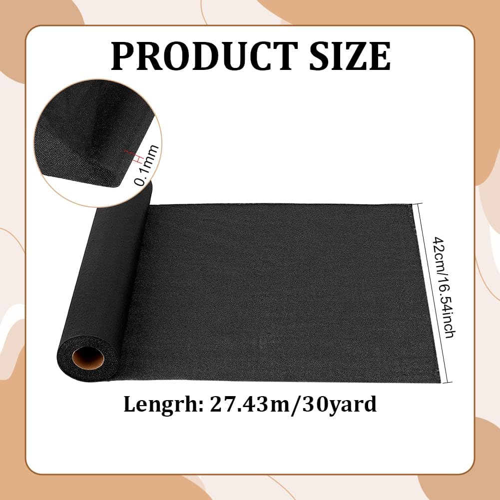 BENECREAT 30 Yards x 16.5 Inch Iron-On Non-Woven Fusible, Medium