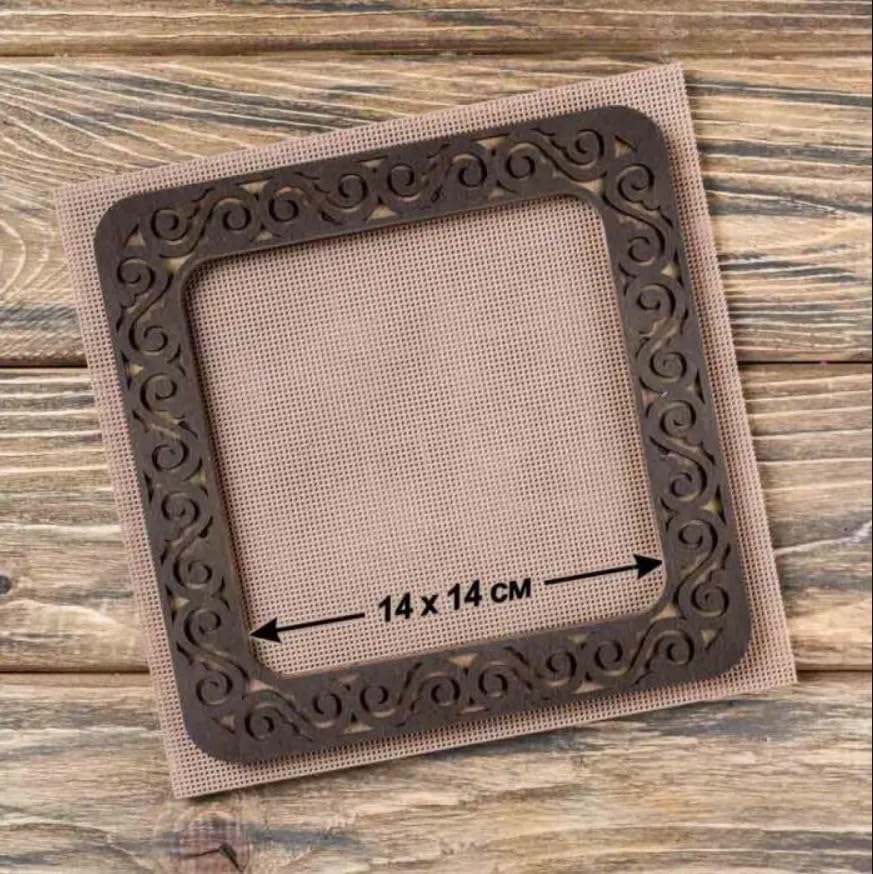 Magnetic Embroidery Hoop 5.5" x 5.5" (14x14 cm) – Square Needlework