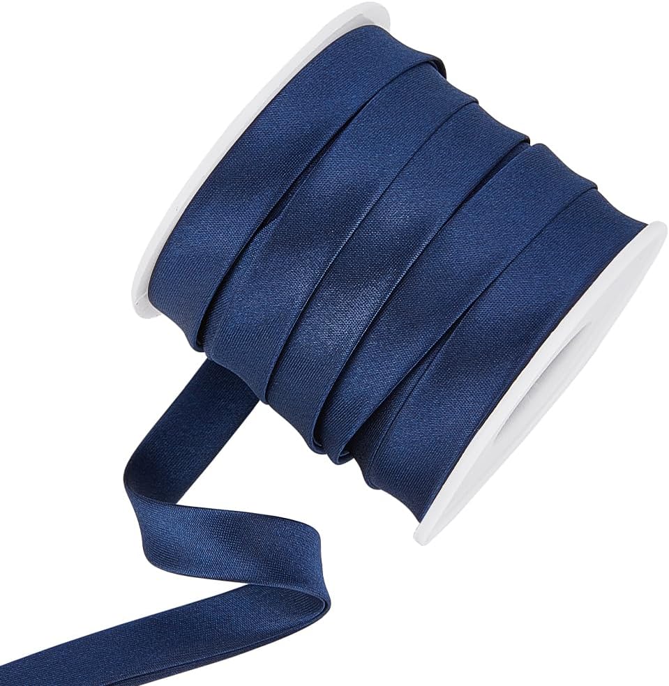 BENECREAT 13.6 Yard Satin Bias Tape 12mm/0.47inch Double Fold Satin