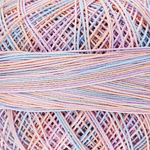 LIZBETH Handy Hands 210-Yard Cotton Thread, 25gm, Cotton Candy