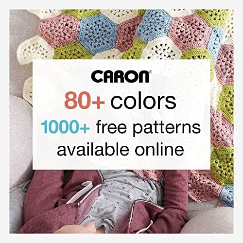 Caron Simply Soft Yarn for Crocheting & Knitting, Black, 3-Pack