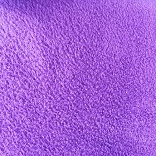 Fashion Fabrics LLC Purple Solid Polar Fleece Anti-Pill Lining Apparel