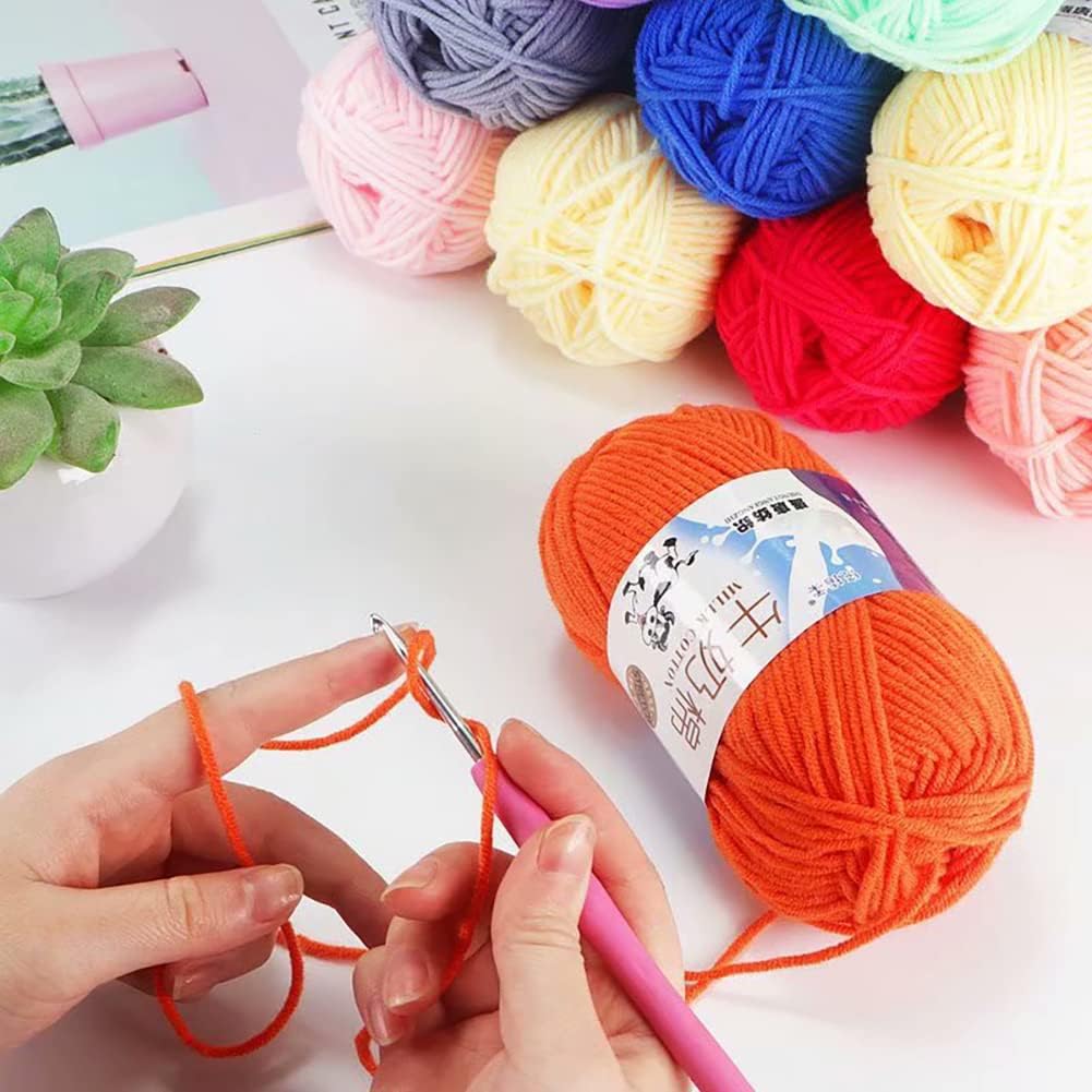 Surakey 2PCS Crochet Knitting for Sweater Scarf | 50G Acrylic Soft