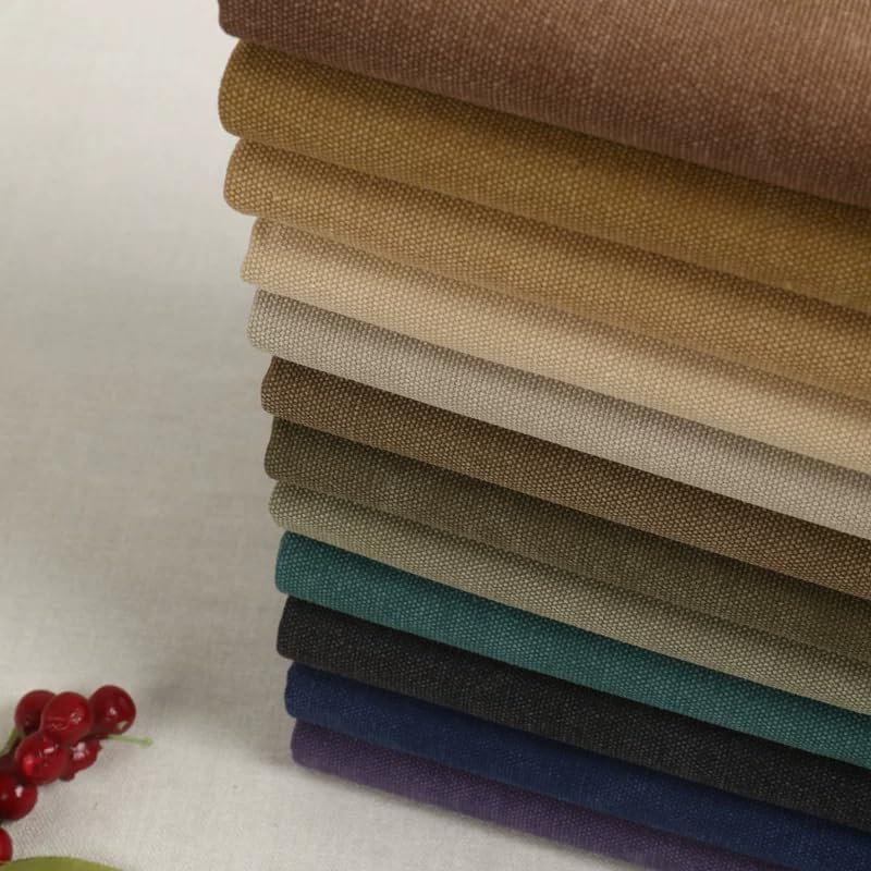 Cotton Canvas Fabric for Sewing and Bags, Standard Dark Green, 17.72 x