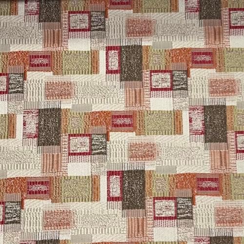 Luxurious Premium Brocade Jacquard Abstract Rug Design Antique Fabric