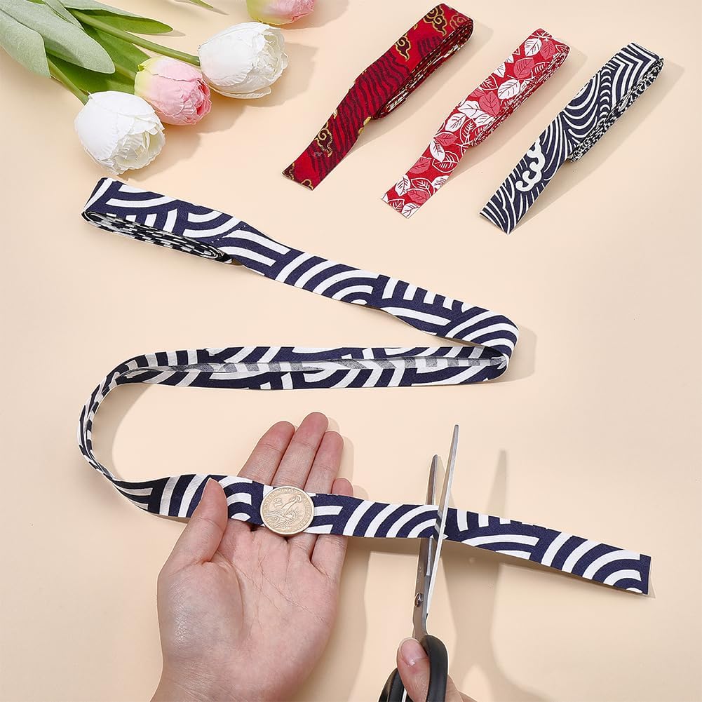 FINGERINSPIRE 10.9Yard Floral Double Fold Bias Tape 3/4 inch Wide