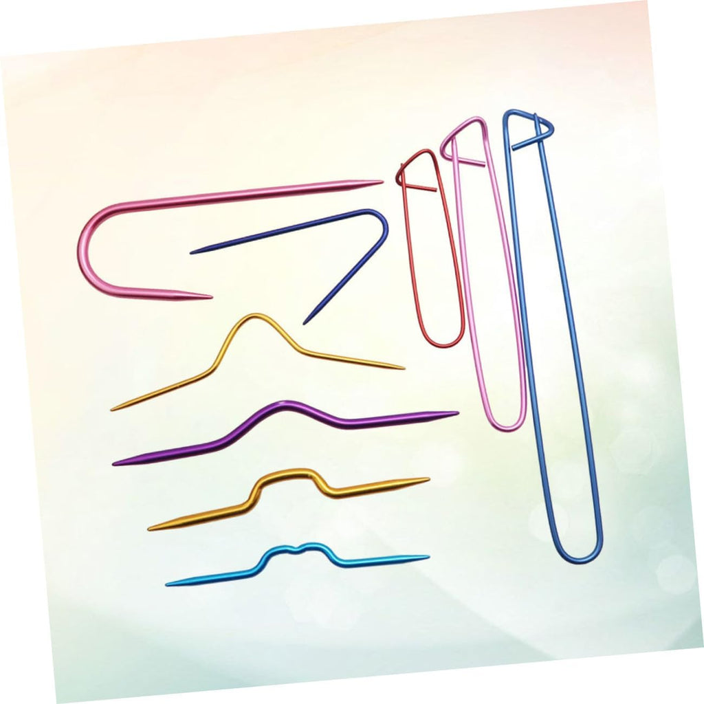 27 Pcs Knitting Tool Set with Stitch Holders Colorful Crochet Hooks