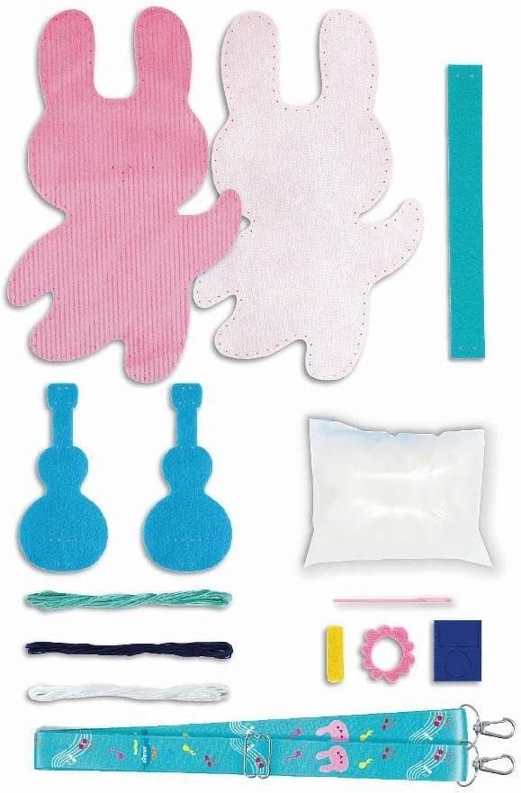 Avenir 6301815 DIY Sewing Kit, Sewing Rabbit with Guitar, Neck Animal