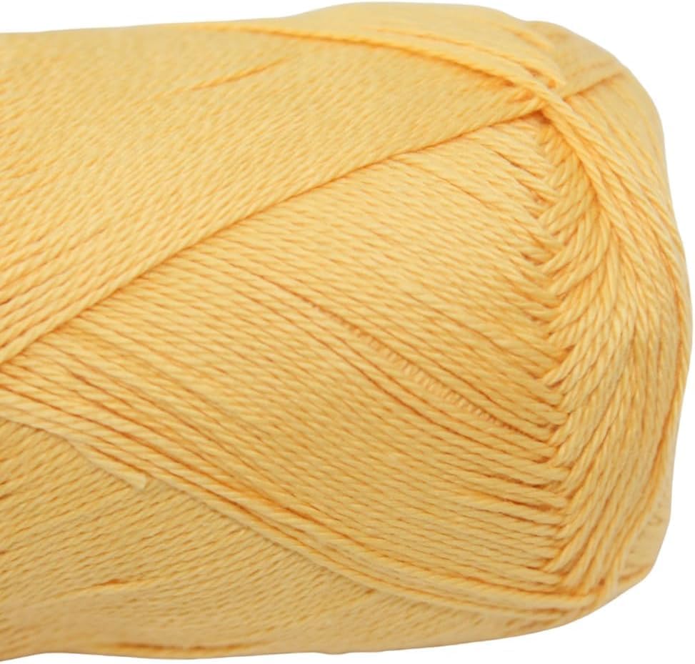 Knitsilk CottonMuse Gassed Mercerized Cotton Yarn, Yellow, Sport