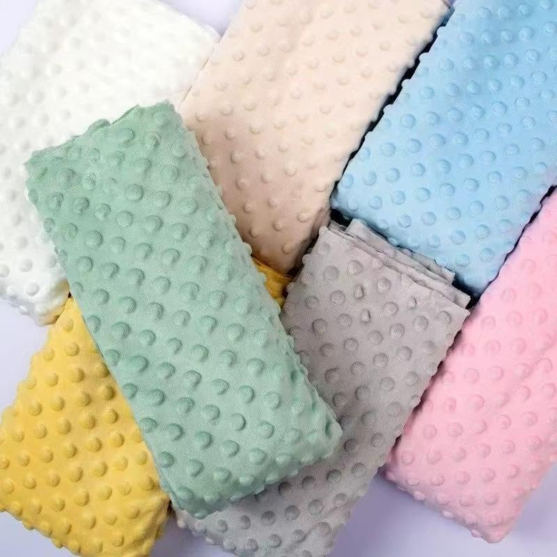Minky Dot Fabric by The Yard DIY Making Supplies 1 Yard x 62 Inch