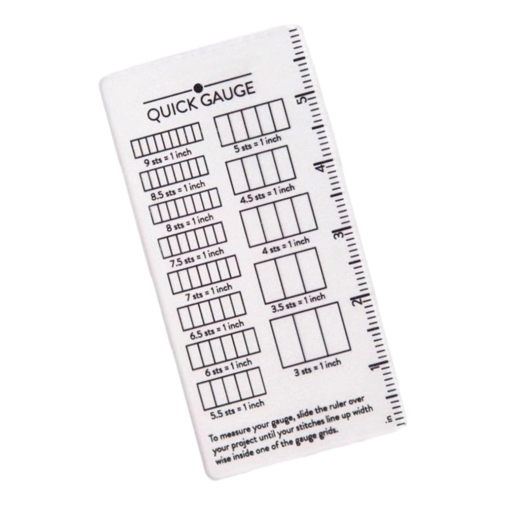 Gauge Ruler for Yarn Thickness and Sweater Making