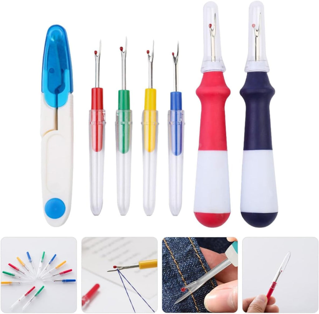 7Pcs Seam Rippers for Sewing, Embroidery Thread Remover Set