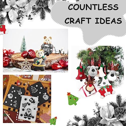 Jtnohx Stiff Felt Sheets, 32 Pcs Felt Fabric, 7"×11.3" Color Felt for