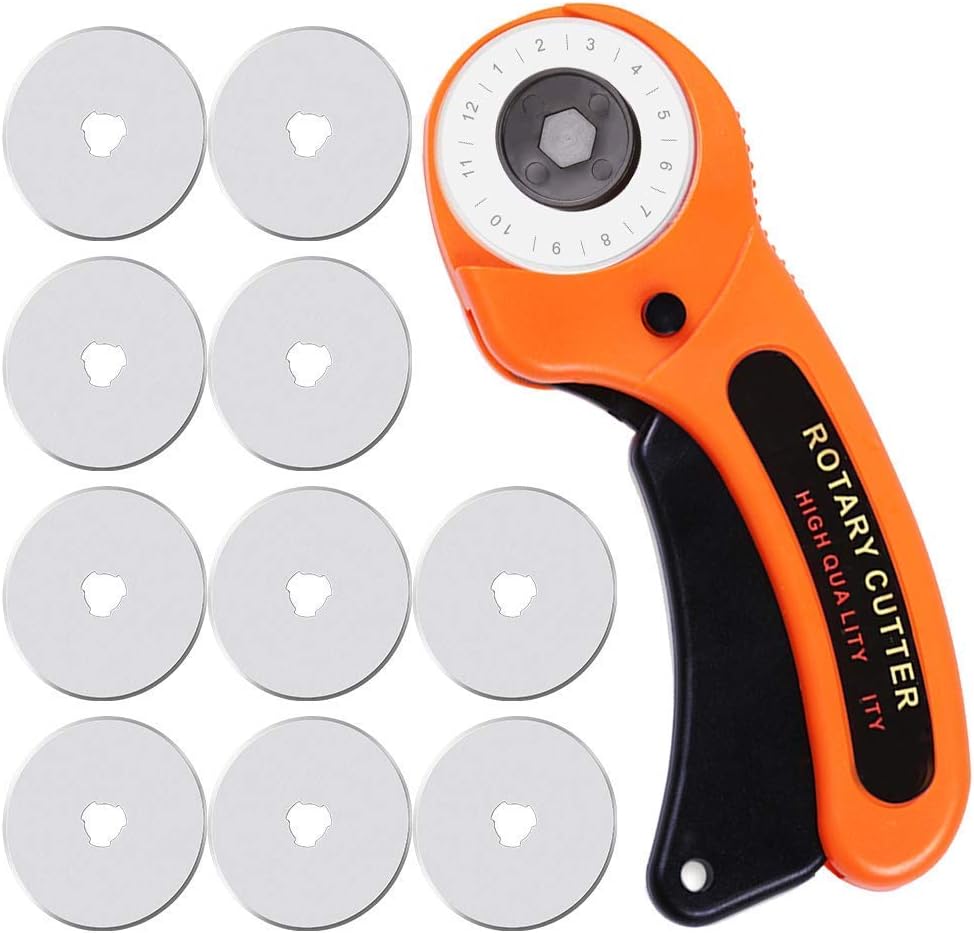 Rotary Cutter, Professional 45mm Rotary Fabric Cutter, Rotary Cutter