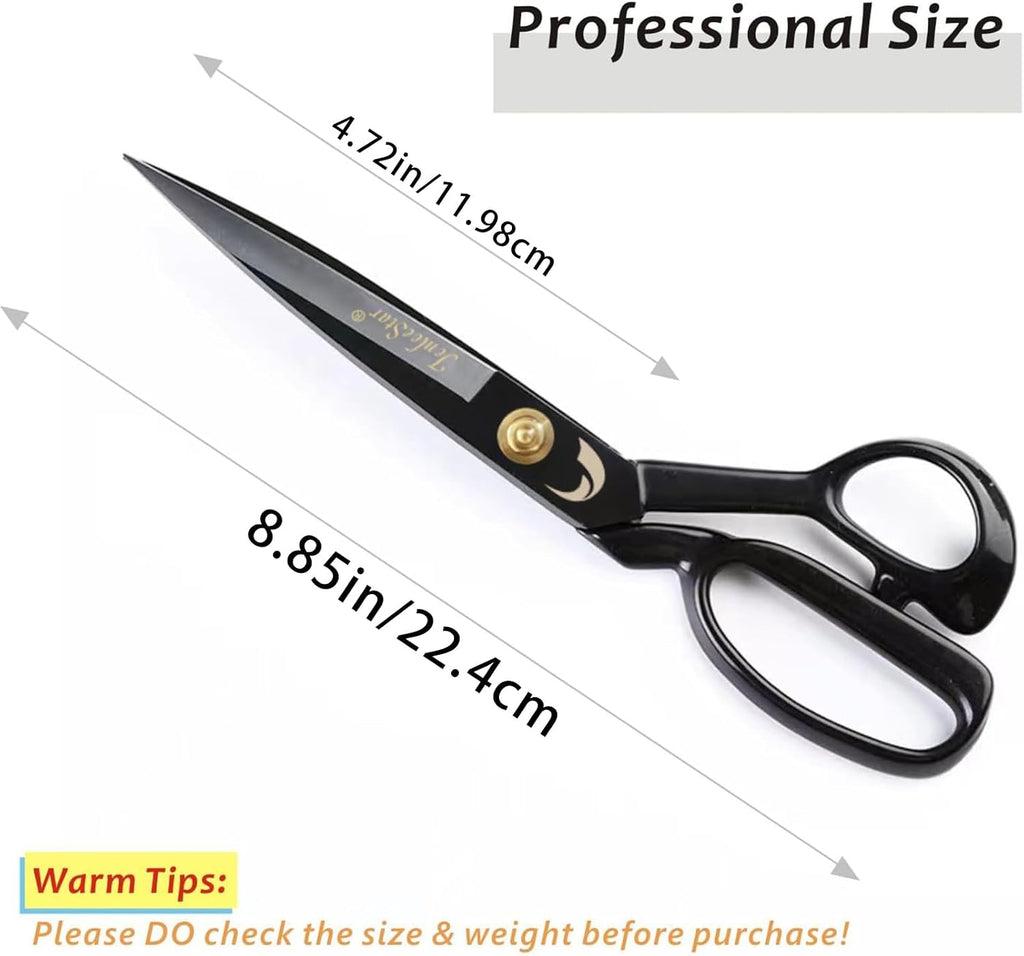 8 Inch Tailor Shears, High Carbon Steel Fabric Scissors for Sewing