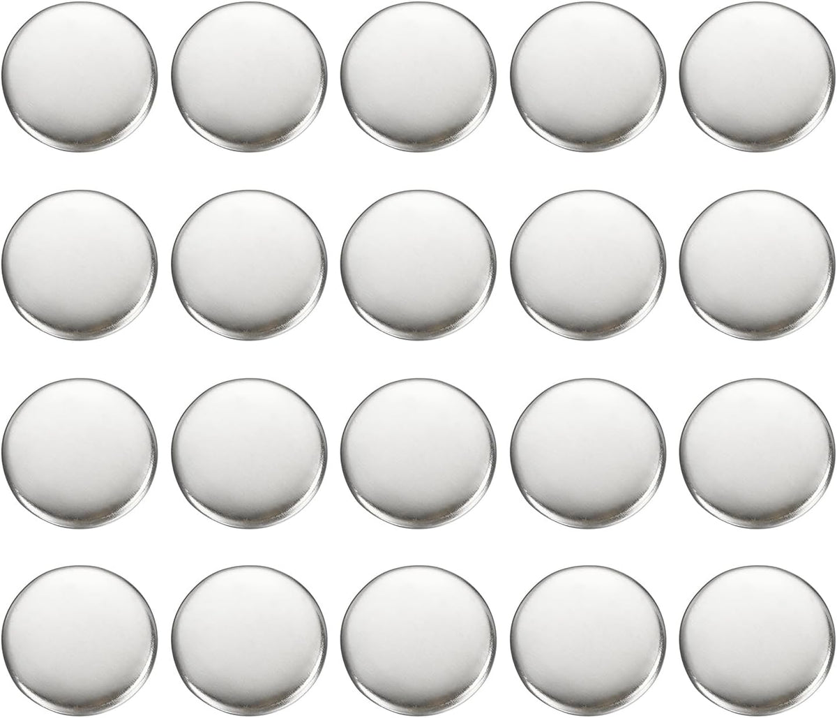 HARFINGTON 20pcs Metal Round Buttons 15mm Brass Sewing Craft