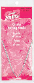 Susan Bates 16-Inch Silvalume Circular Knitting Needle, 2.75mm