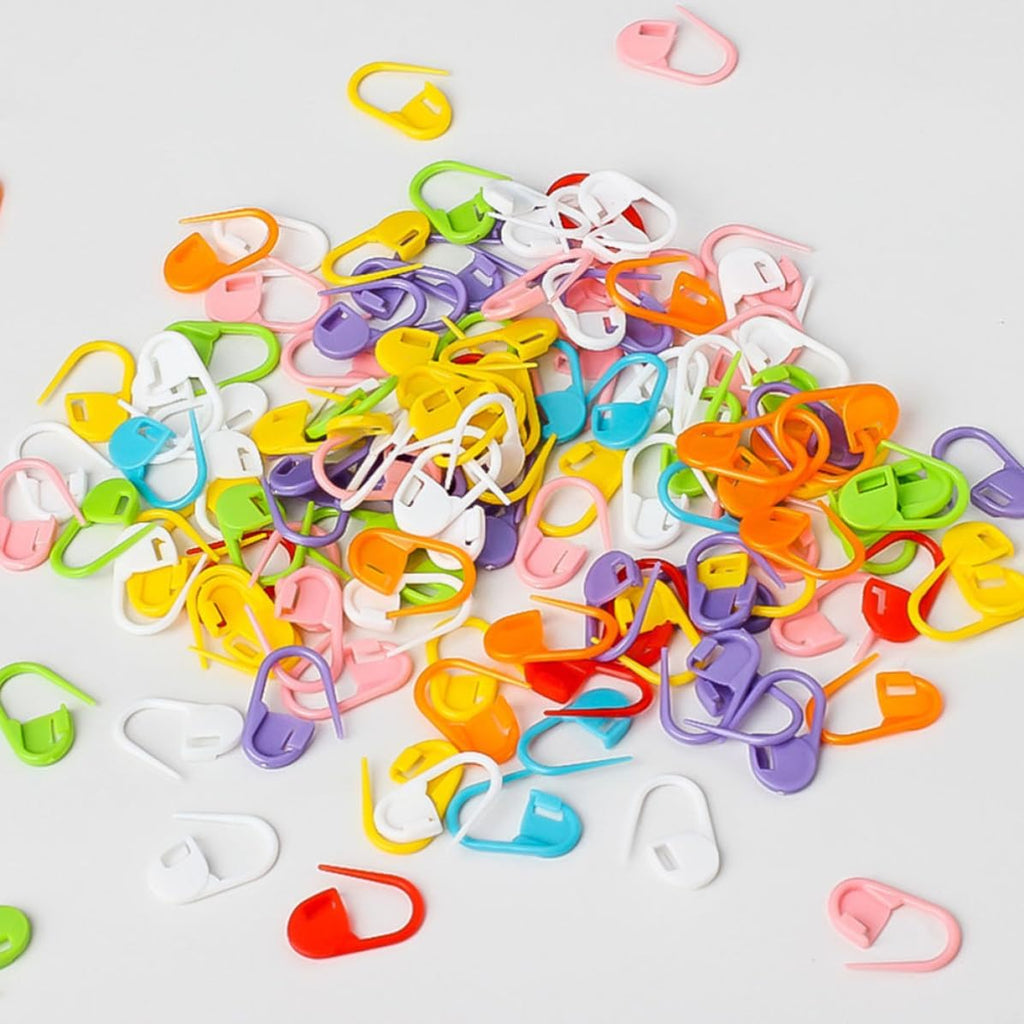 Angoily Heart Shaped Stitch Markers for Knitting Crochet, Colorful Set