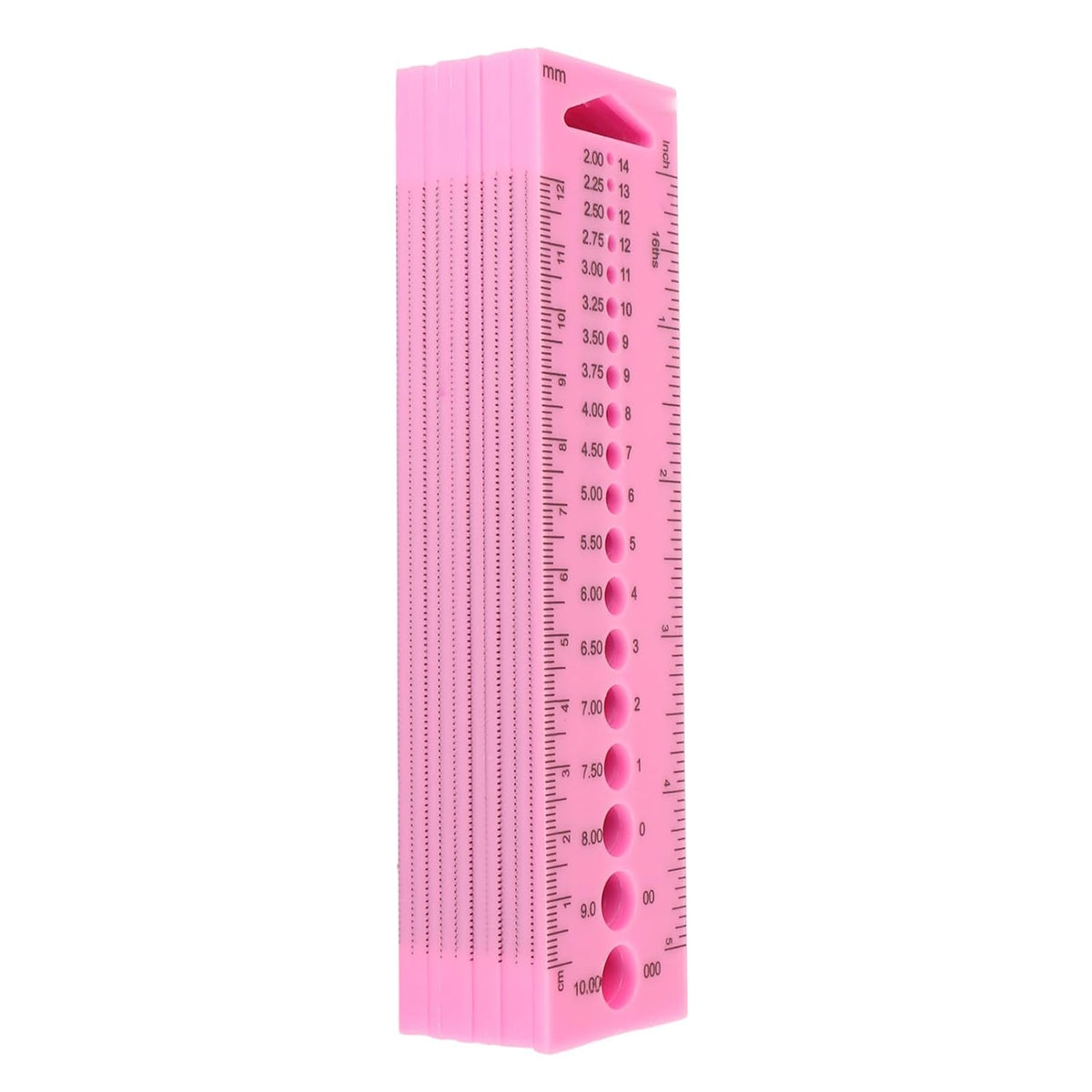 Zerodis Knitting Tools Accessories Gauge Knitting Needle Sizer Gauge